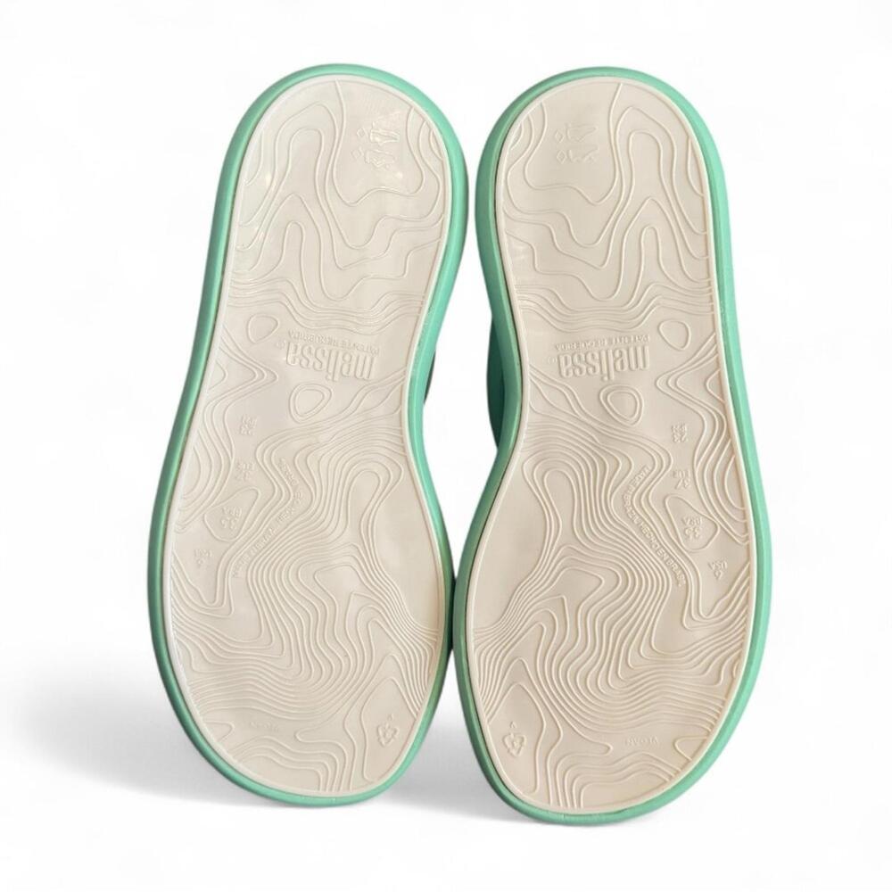 Melissa Free Mint Green Puffer Jelly Slingback Sandals Shoes Slingback Size 6 - Picture 7 of 8